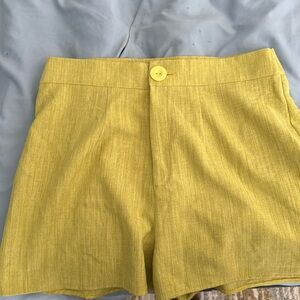 Green unique shorts